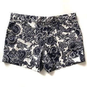 Joe FRESH Blue and White Paisley Pattern Shorts